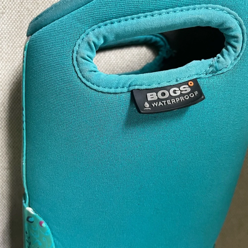 Bogs Kids Teal Pull-On Waterproof Boots